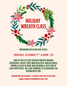 Holiday Wreath Class
