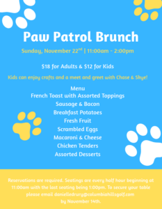 Paw Patrol Brunch