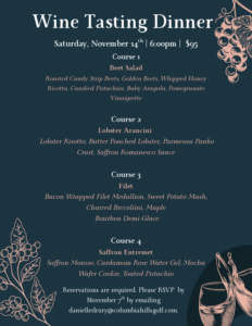 Wine Tasting Dinner